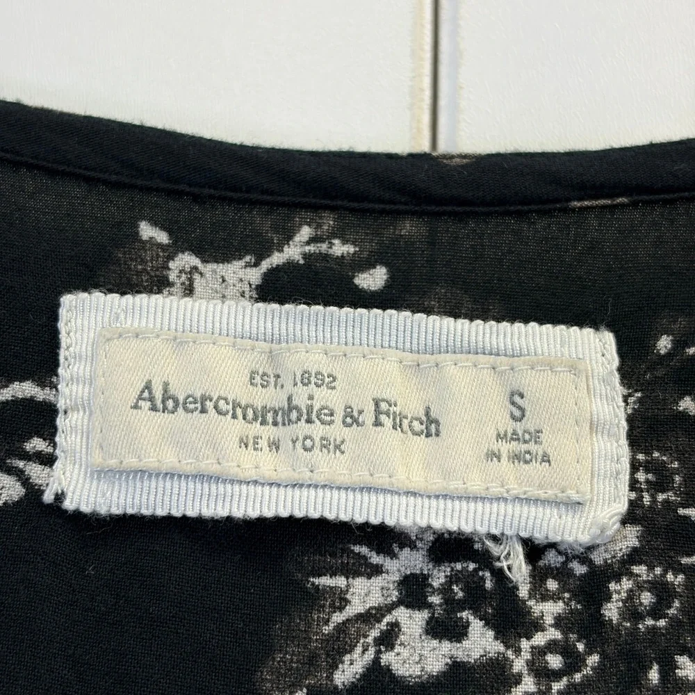 Abercrombie & Fitch Boho Floral Bird Jumpsuit Women Small Cottage Festival Chic